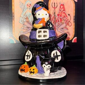 Hello Kitty and Kuromi Witch Hat House Ceramic